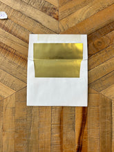 Load image into Gallery viewer, White Envelopes with Gold Lining
